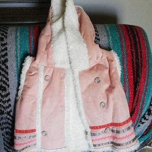 💙3/$10 Cynthia Rowley pink sheep ski lined vest